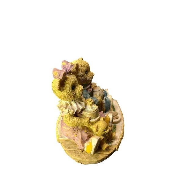 Avery Creations 1994 Bears Having Tea Resin 3" Figurine Decorative Collectible - Picture 4 of 7
